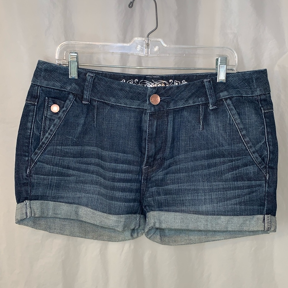10 Express BACK POCKET EMBROIDERY SIZE 10 EXPRESS DENIM SHORTS